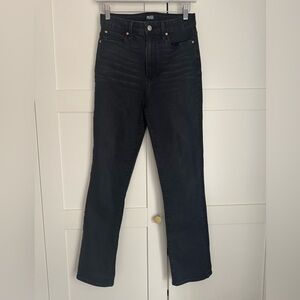 PAIGE Black High-Rise Cindy Straight Leg Slim Jeans Size 26